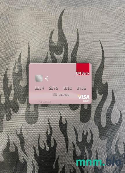 Norway BN bank ASA visa obciążyć card wygląd fotograficzny skan PSD + zdjęcie